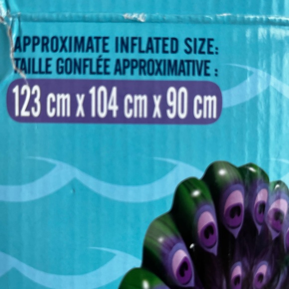 NEW Peacock Inflatable pool float - Picture 3 of 3